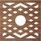 Ekena Millwork Chevron Wood Fretwork Pierced Ceiling Medallion, Walnut, 20"OD x 5 1/8"ID x 3/8"T CMWP20X20X0375CHWA - alternate 3
